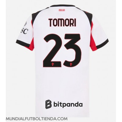 Camiseta AC Milan Fikayo Tomori #23 Segunda Equipación Replica 2025-26 para mujer mangas cortas Camiseta AC Milan Fikayo Tomori #23 Segunda Equipación Replica 2025-26 para mujer mangas cortas